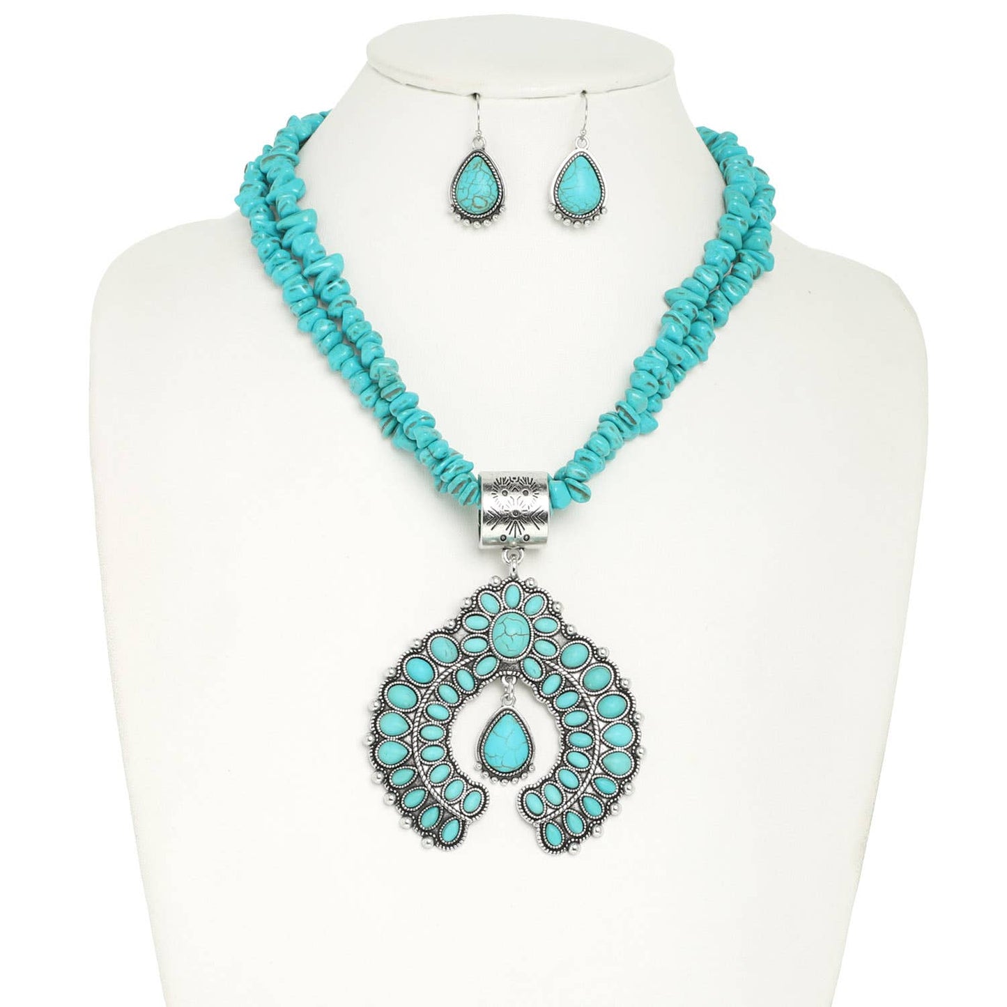 Western Darling Turquoise Necklace Set