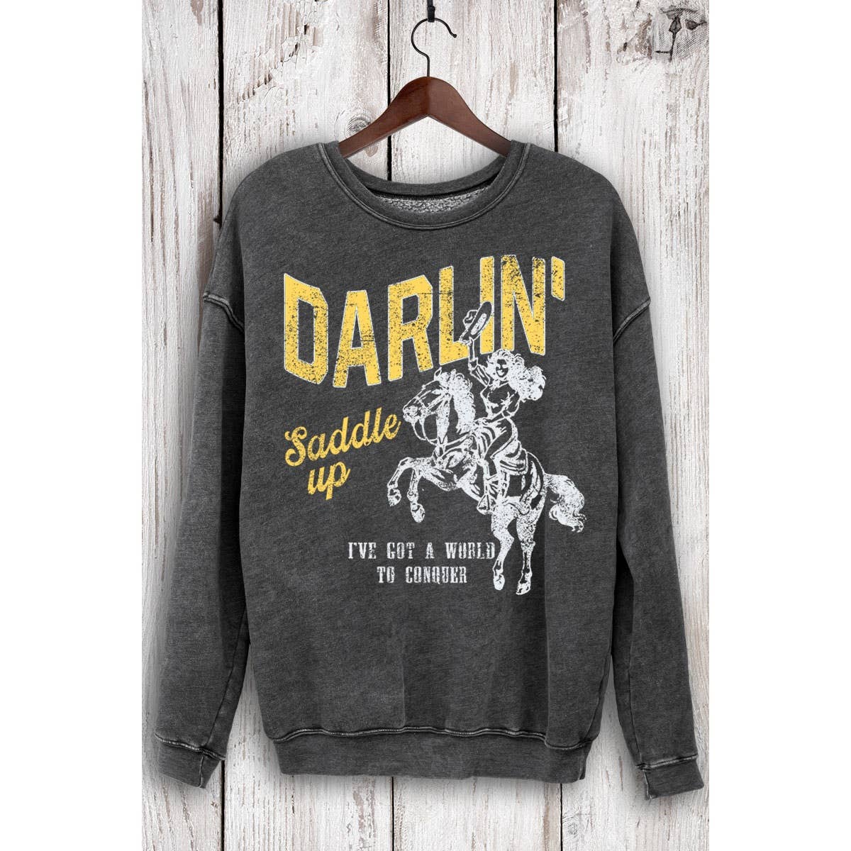 DARLIN SADDLE UP MINERAL SWEATSHIRTS
