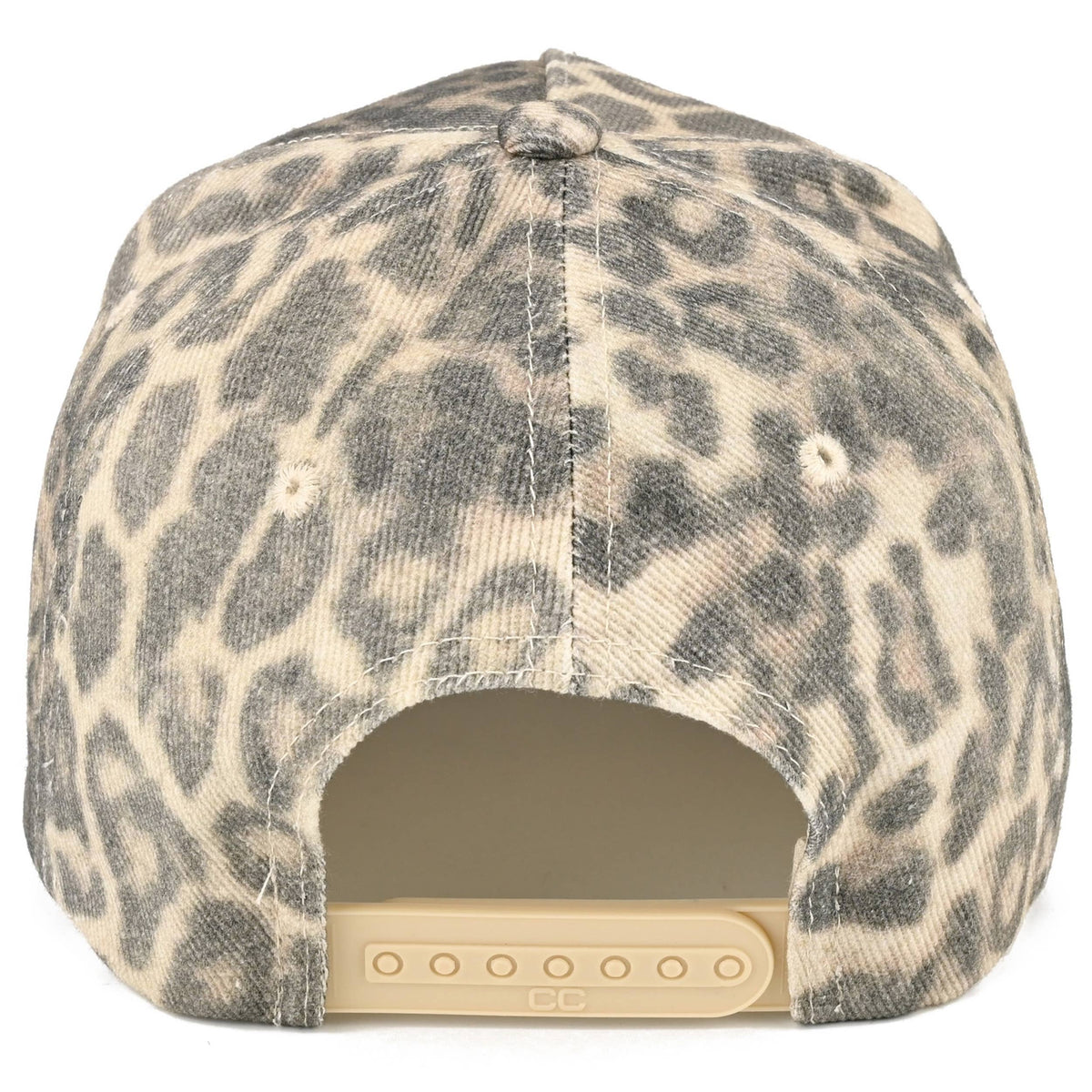 Washed Leopard Print Trucker Hat