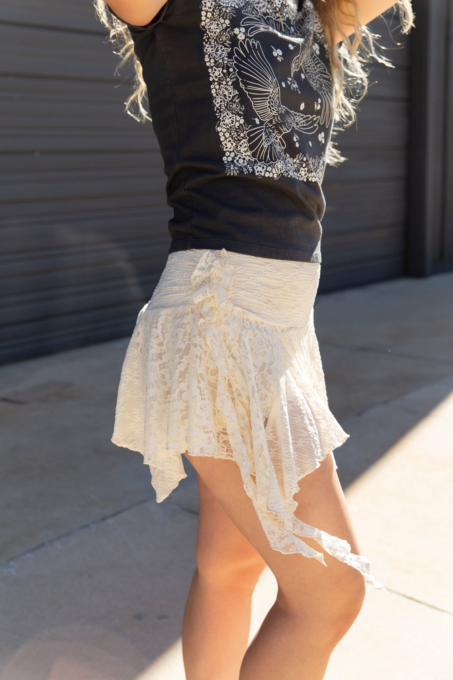 Desert Breeze Lace Mini Skirt