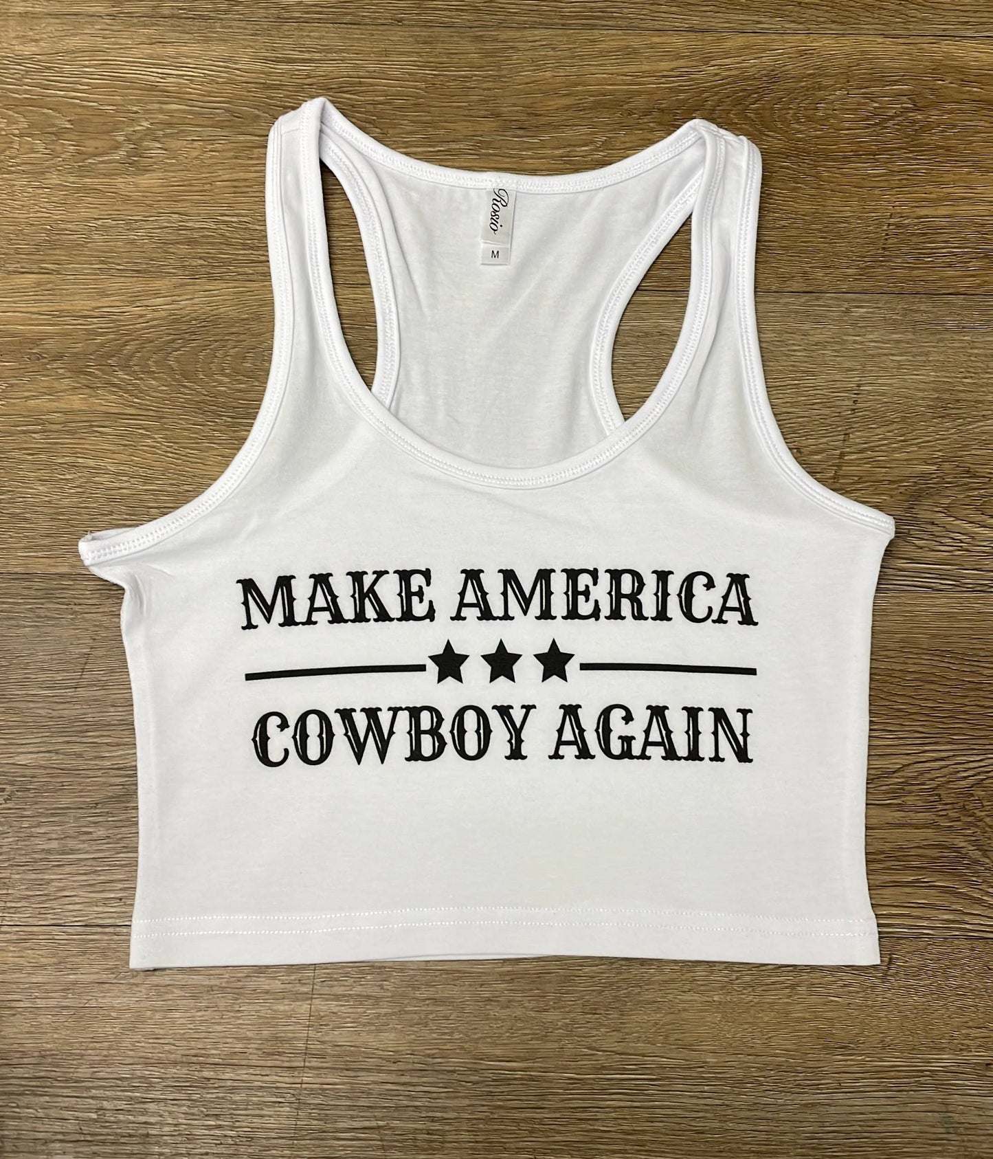 Make America Cowboy Again Crop Tank