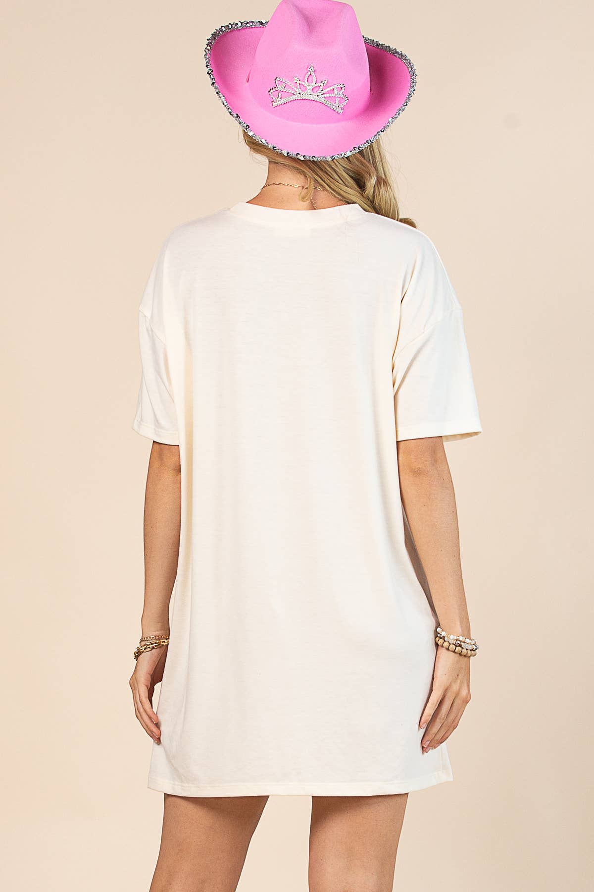 WESTERN RODEO GRAPHIC T-SHIRT DRESS