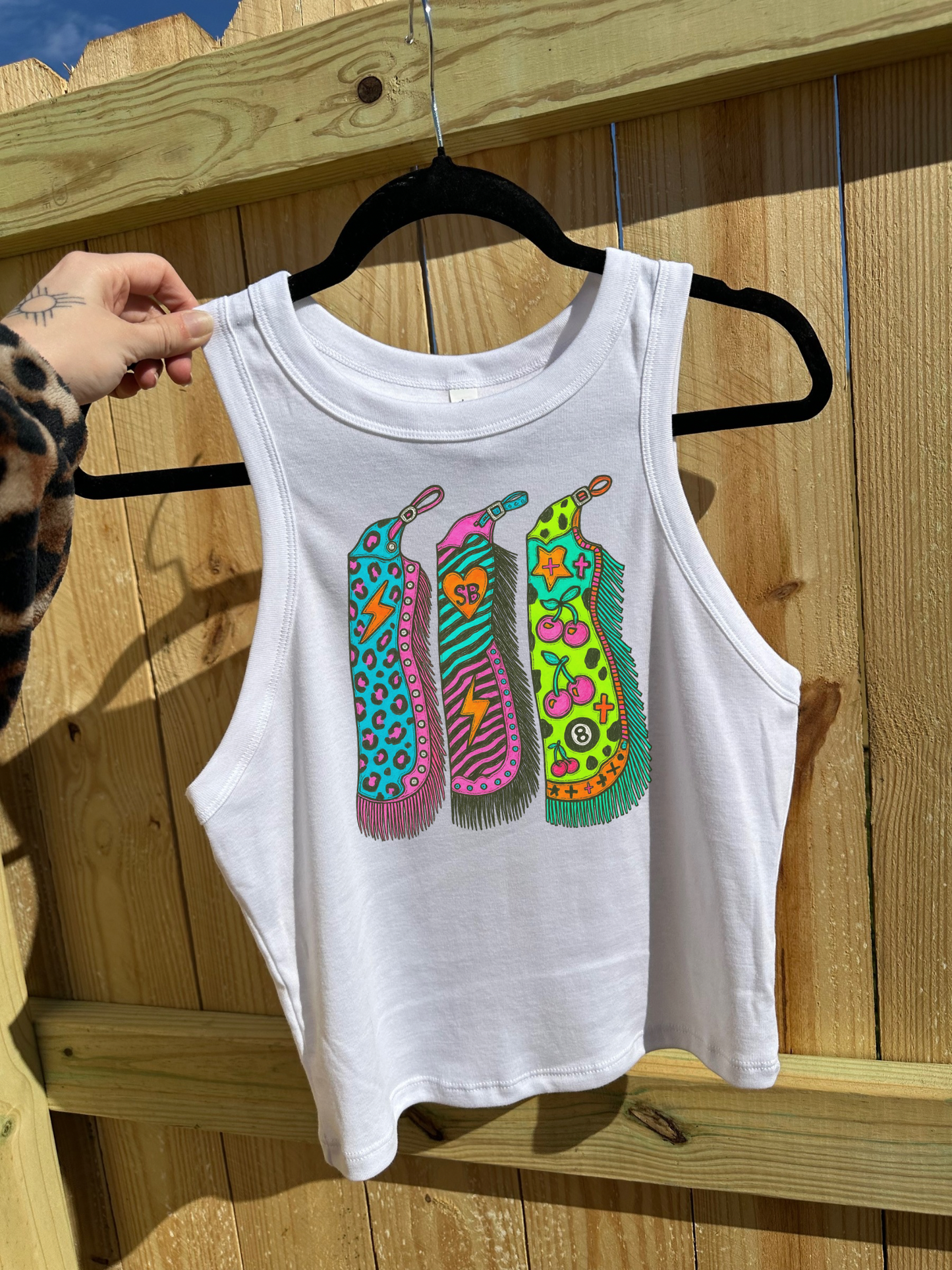 Neon Fringe Rodeo Tank