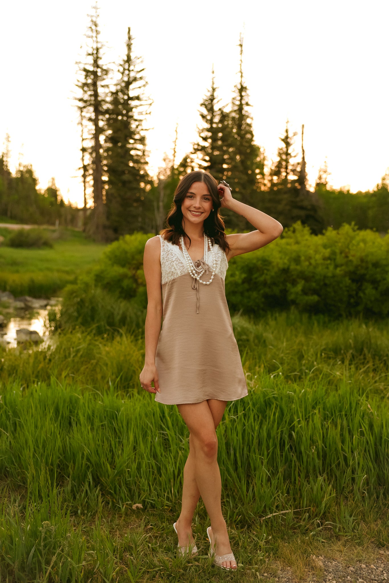 Mocha Western Desert Romance Dress