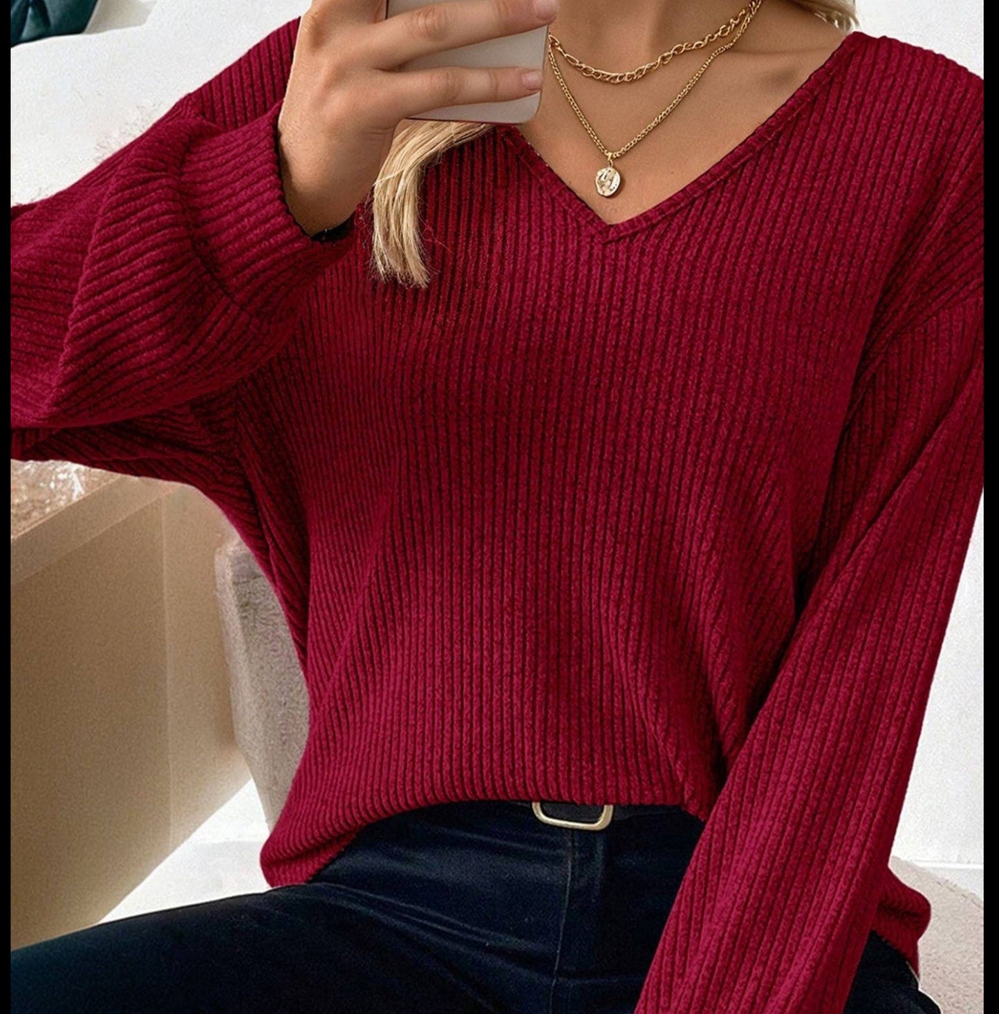 Scarlet Bow Back Knit Top