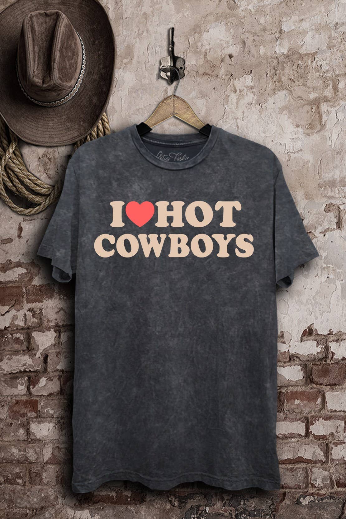 I Love Hot Cowboys Tee