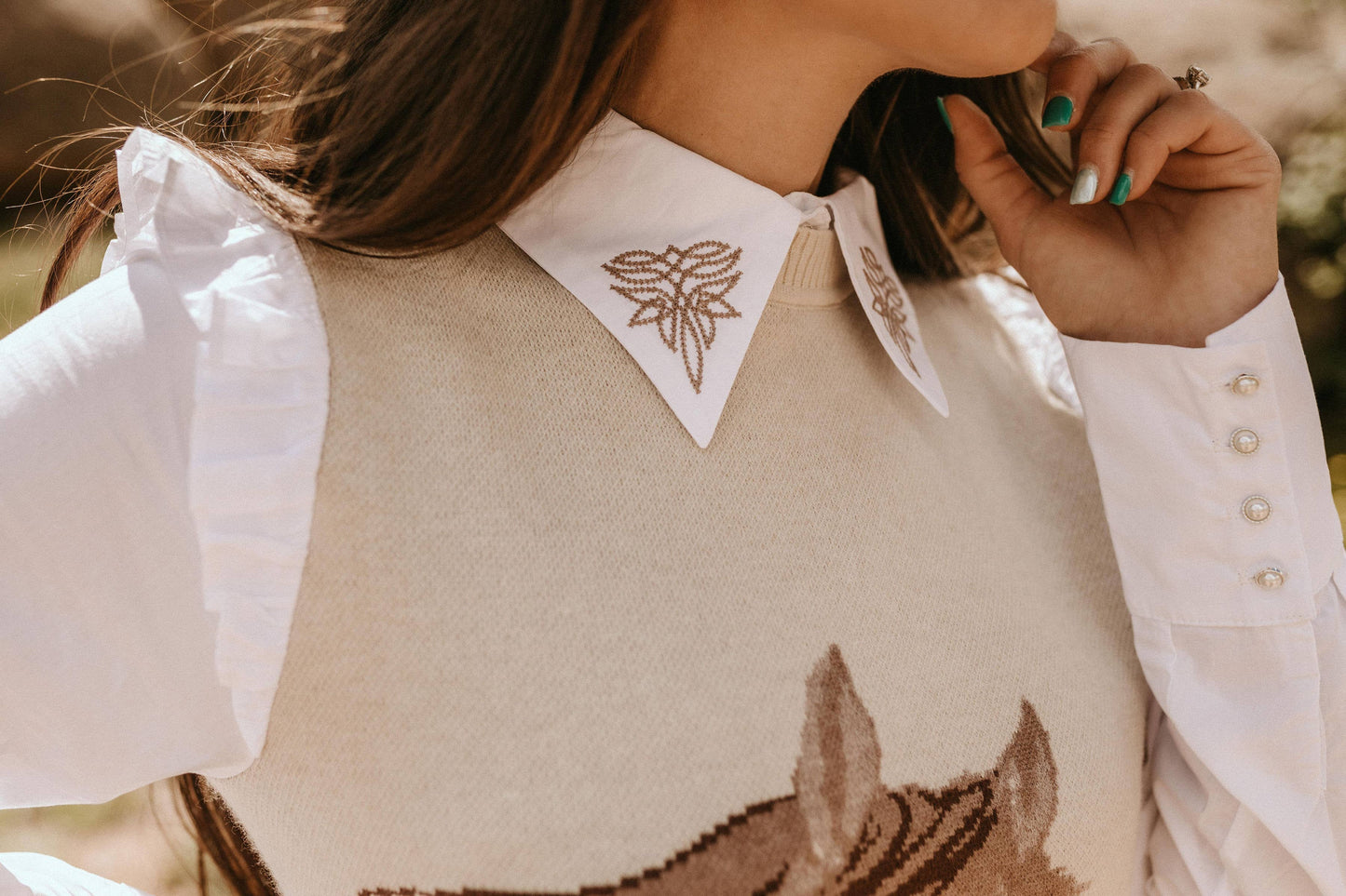 Western Horse Sweater Dress