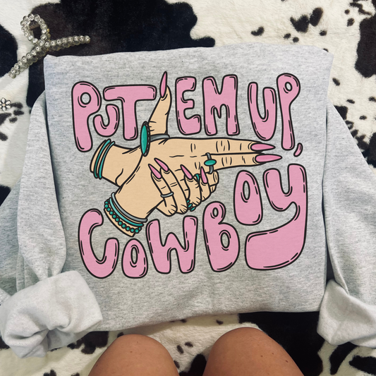 Put Em Up Cowboy Crewneck