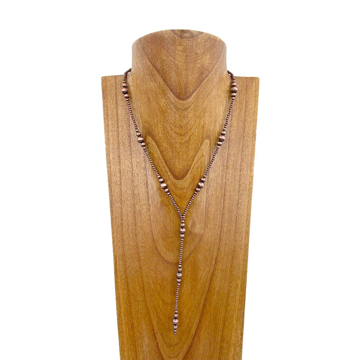 NKS231216-05                        20 inches silver Navajo pearl beads Necklace