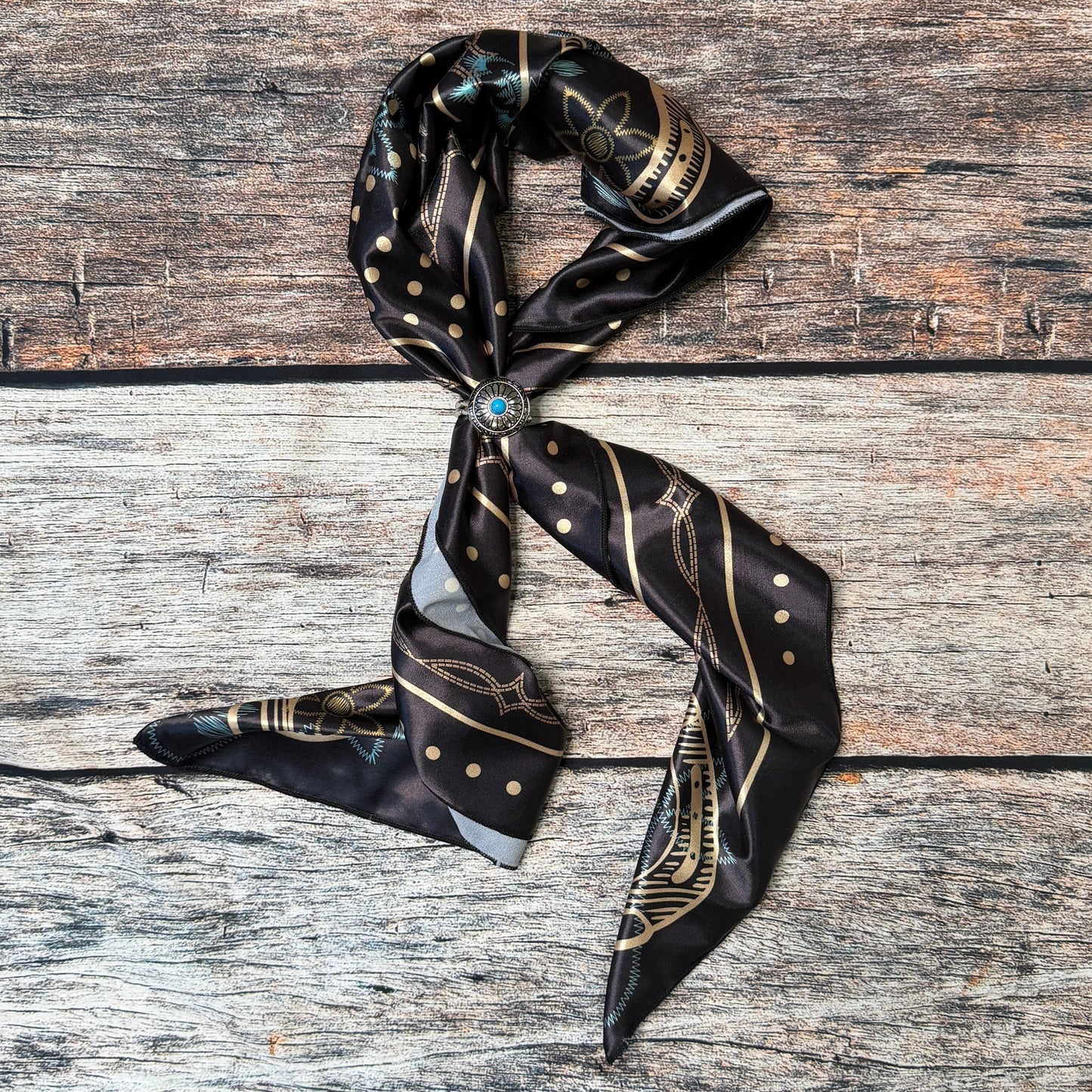 Polka Dot Bronc Rider Wild Rag