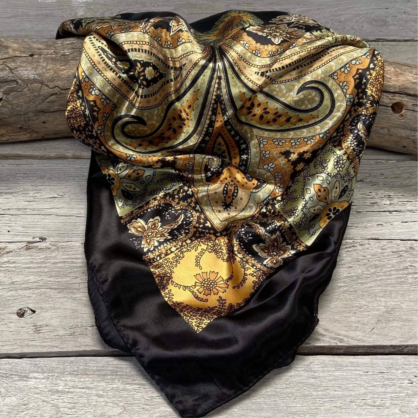 Golden Rod Paisley Wild Rag