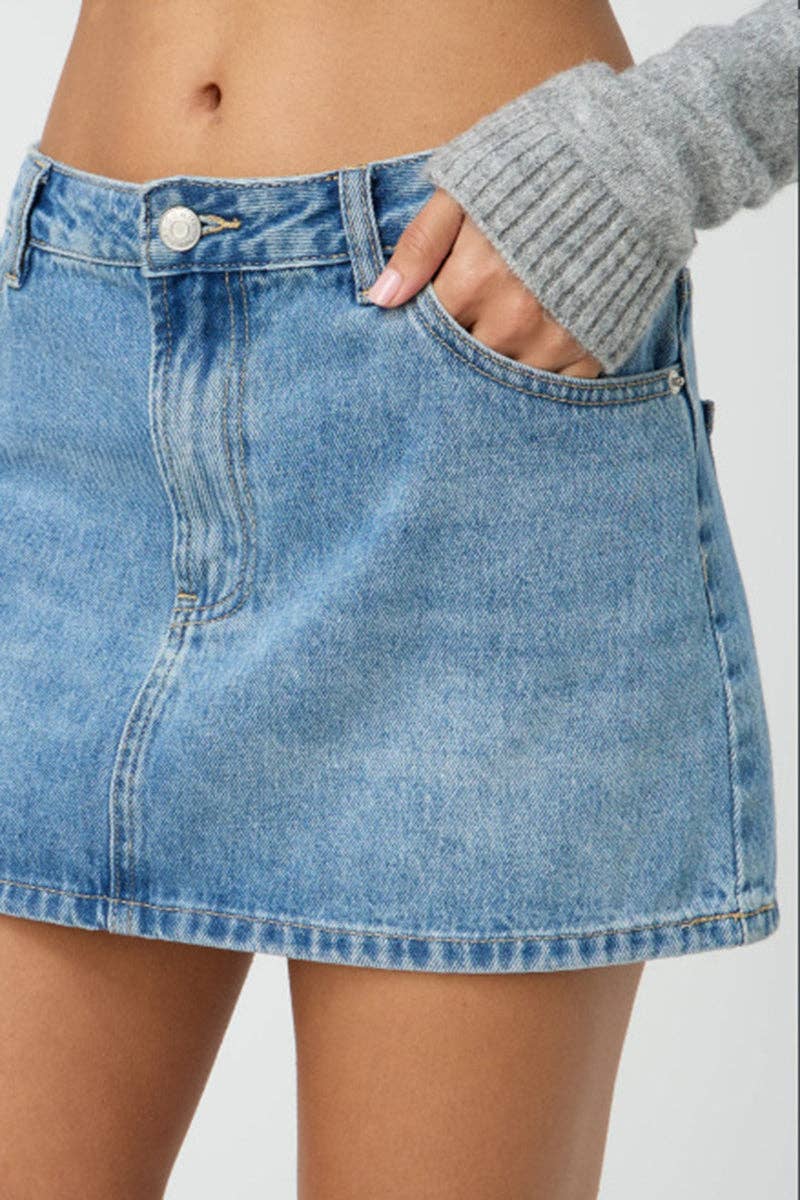 Cowgirl Denim Mini Skirt