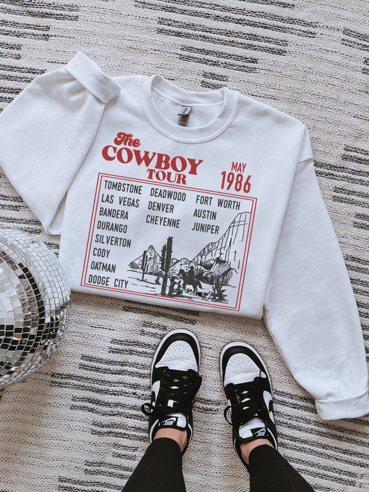 Cowboy Tour Tee or Crewneck