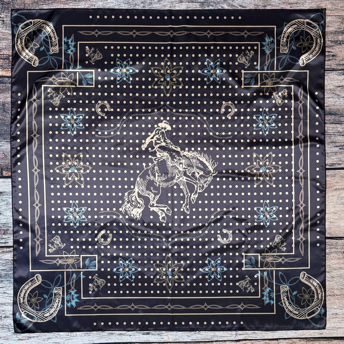 Polka Dot Bronc Rider Wild Rag