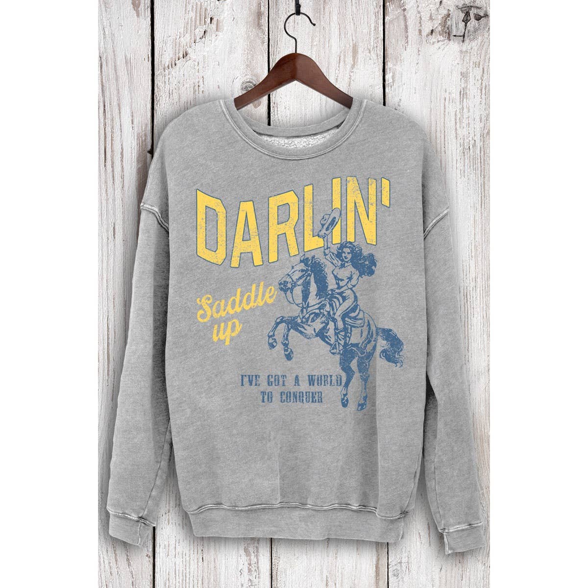 DARLIN SADDLE UP MINERAL SWEATSHIRTS