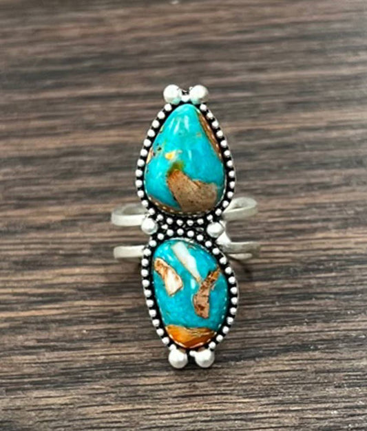 750475, Gemstone Adjustable Ring