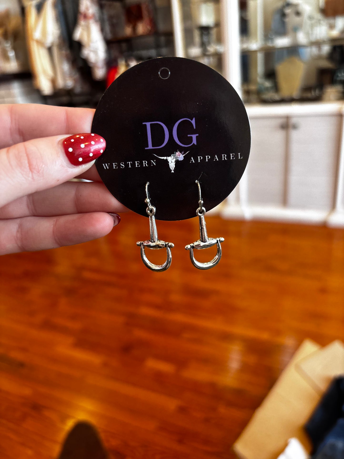Western Snaffle bit earrings