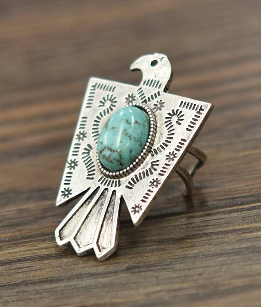 Thunderbird Turquoise Ring