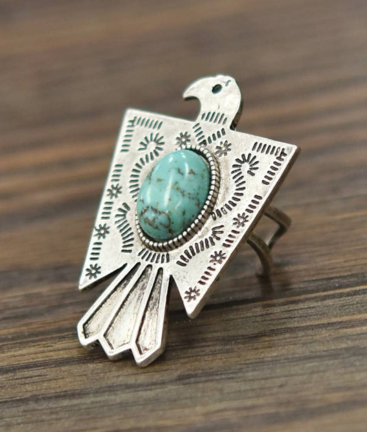 Thunderbird Turquoise Ring