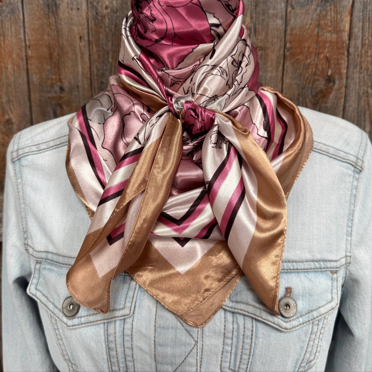 Pink Roses Wild Rag