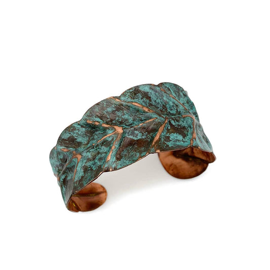 Rustic copper patina bracelet