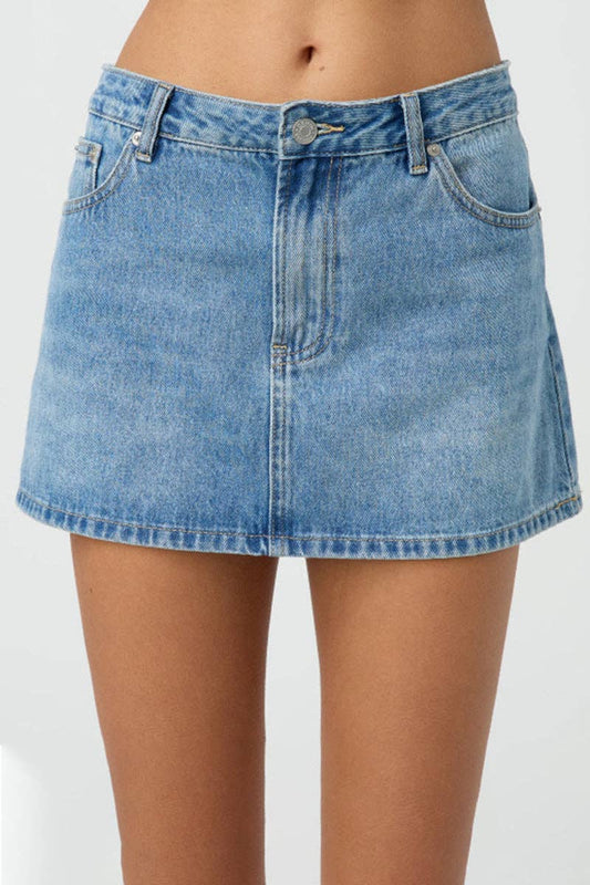 Cowgirl Denim Mini Skirt