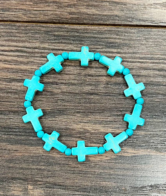 Handmade Cross Stretch Bracelet