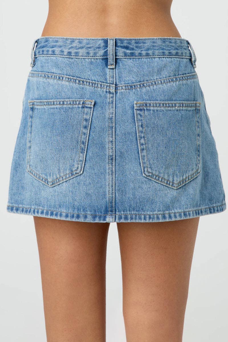 Cowgirl Denim Mini Skirt