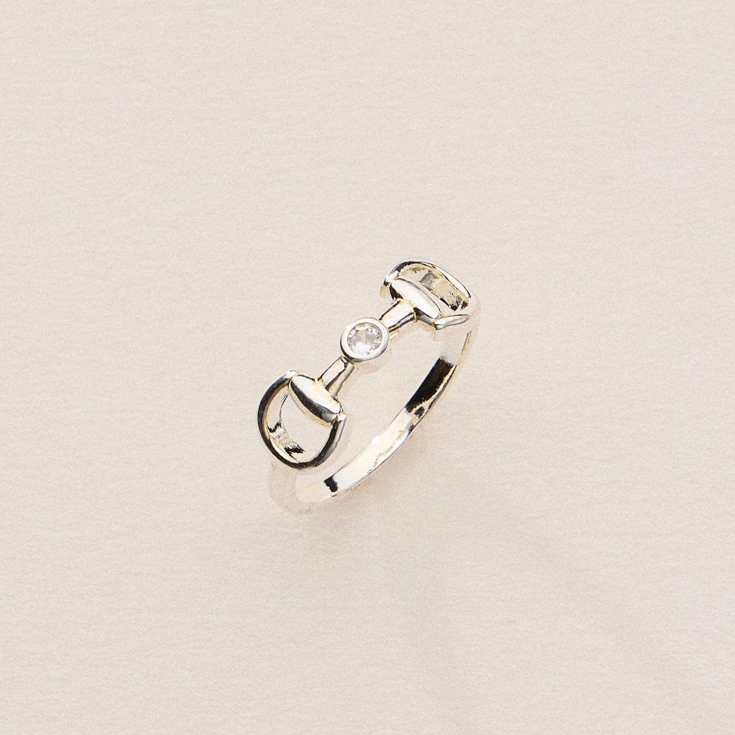 Equestrian-Inspired Bit Ring – 18K Gold Dipped