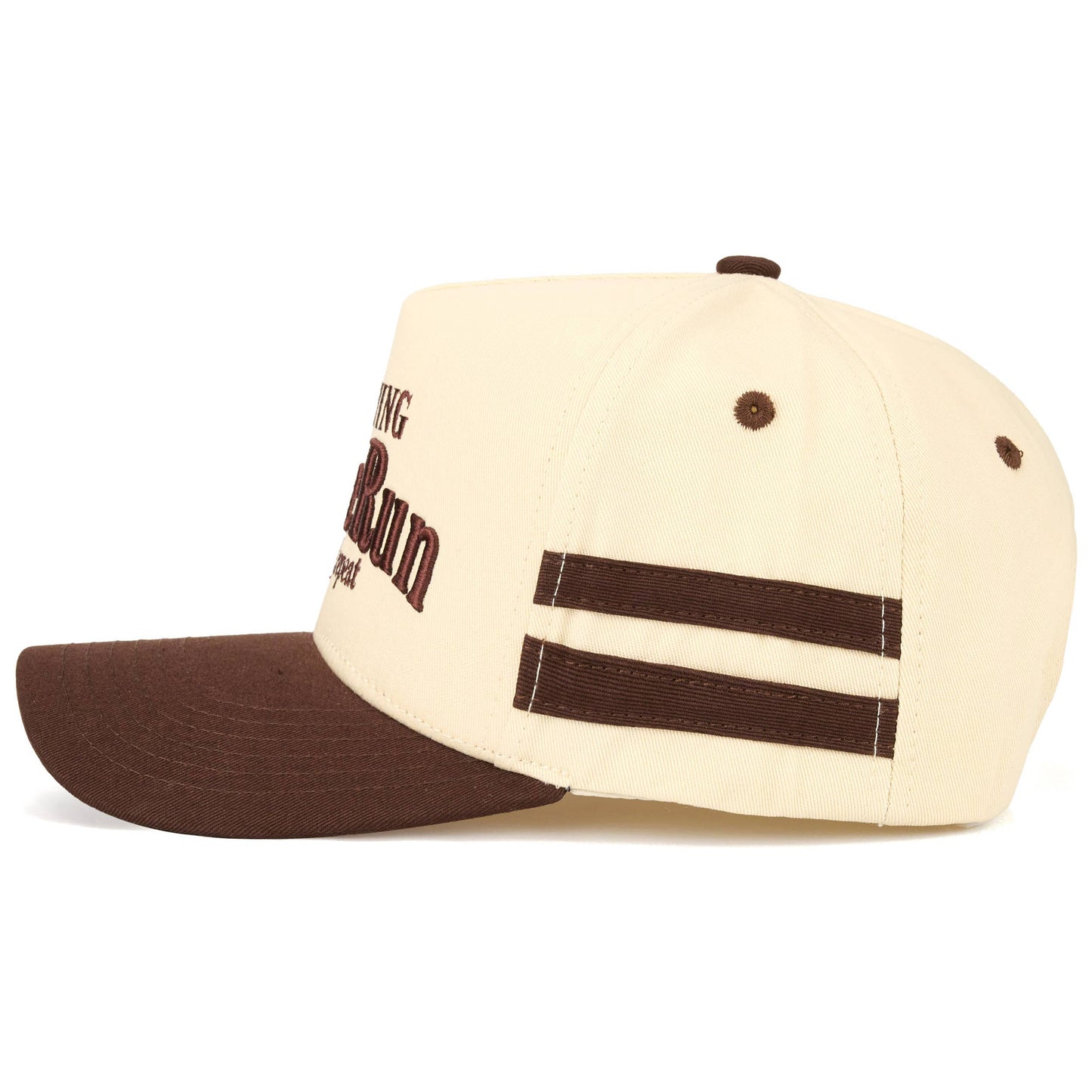MORNING COFFEE RUN Letter Two Tone Trucker Hat