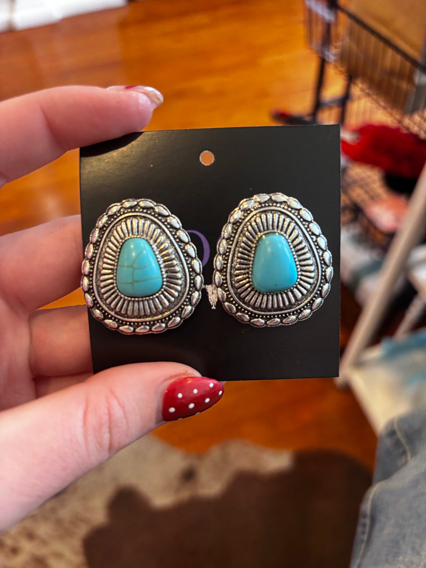 Beautiful Western Concho Earrings