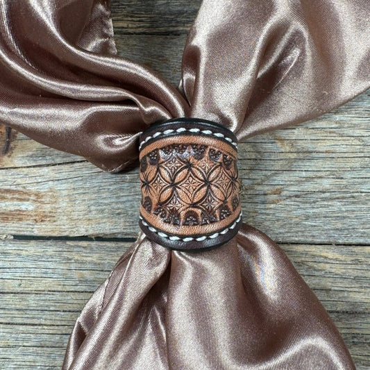 Tooled Leather Wild Rag Slides
