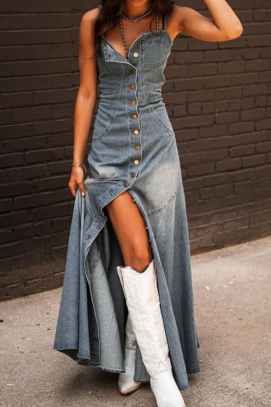 Denim Maxi Dress