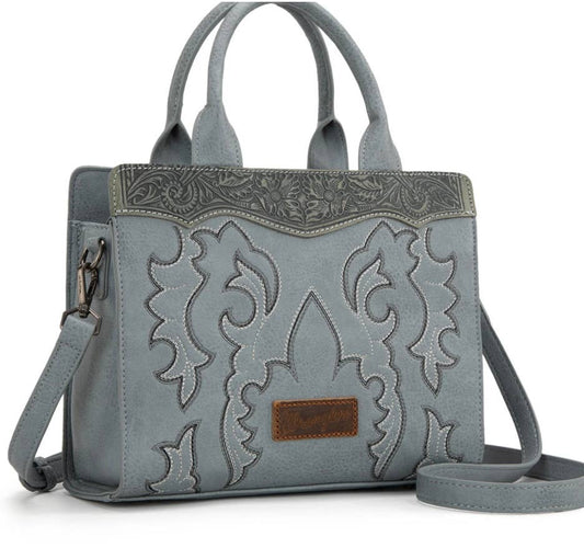 Wrangler Embroidered Tote/Crossbody 6 Colors 