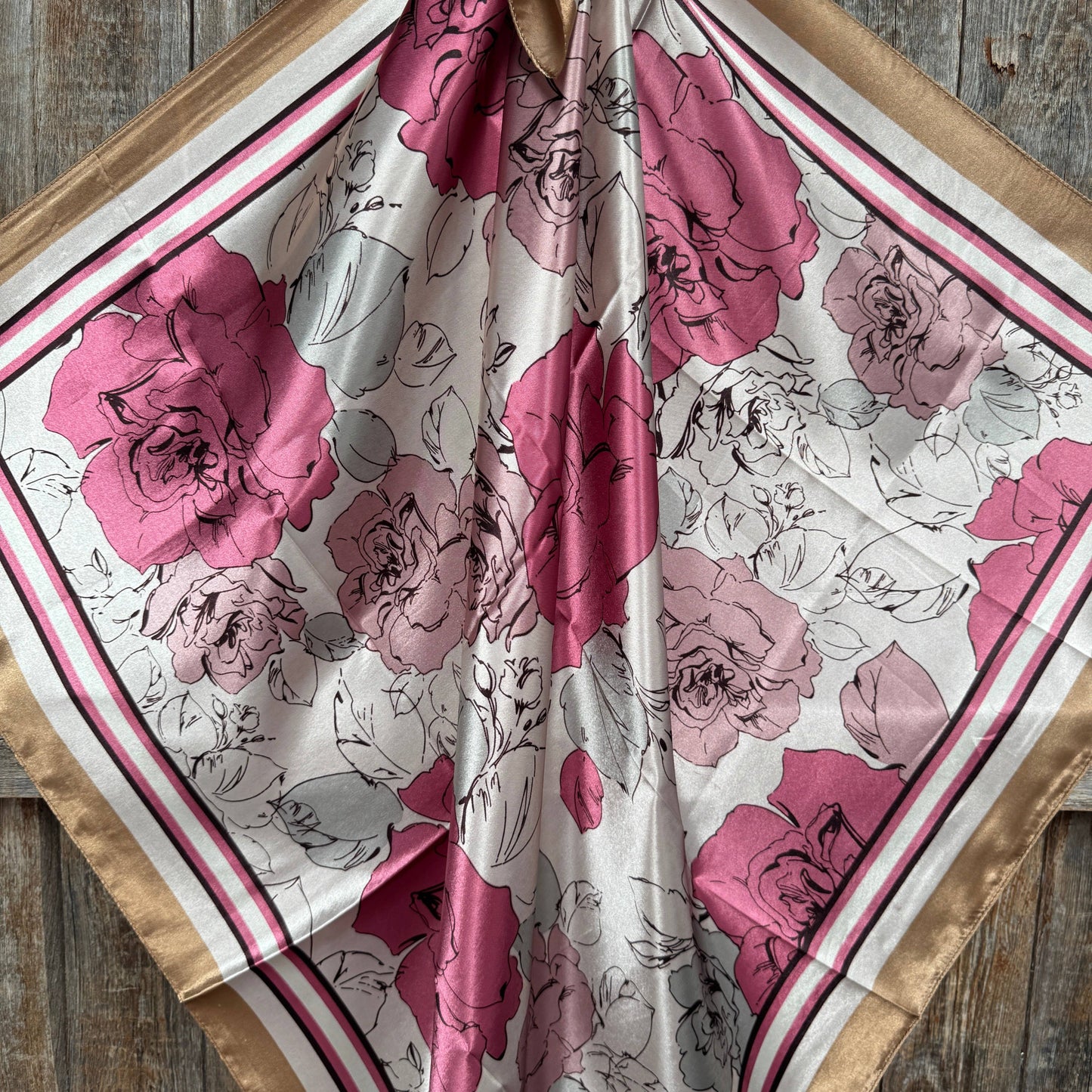 Pink Roses Wild Rag
