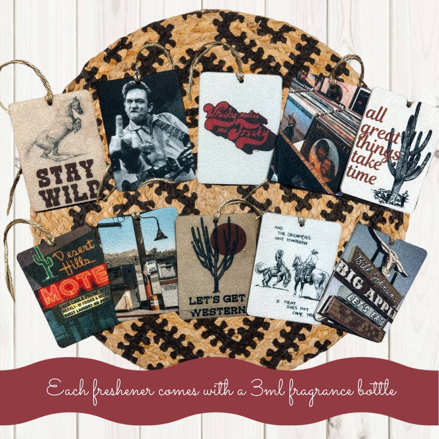 Western Vintage Car Freshener