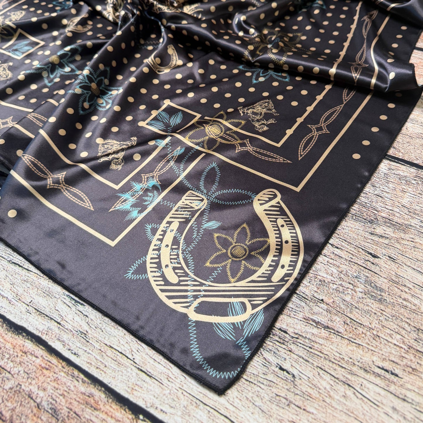 Polka Dot Bronc Rider Wild Rag