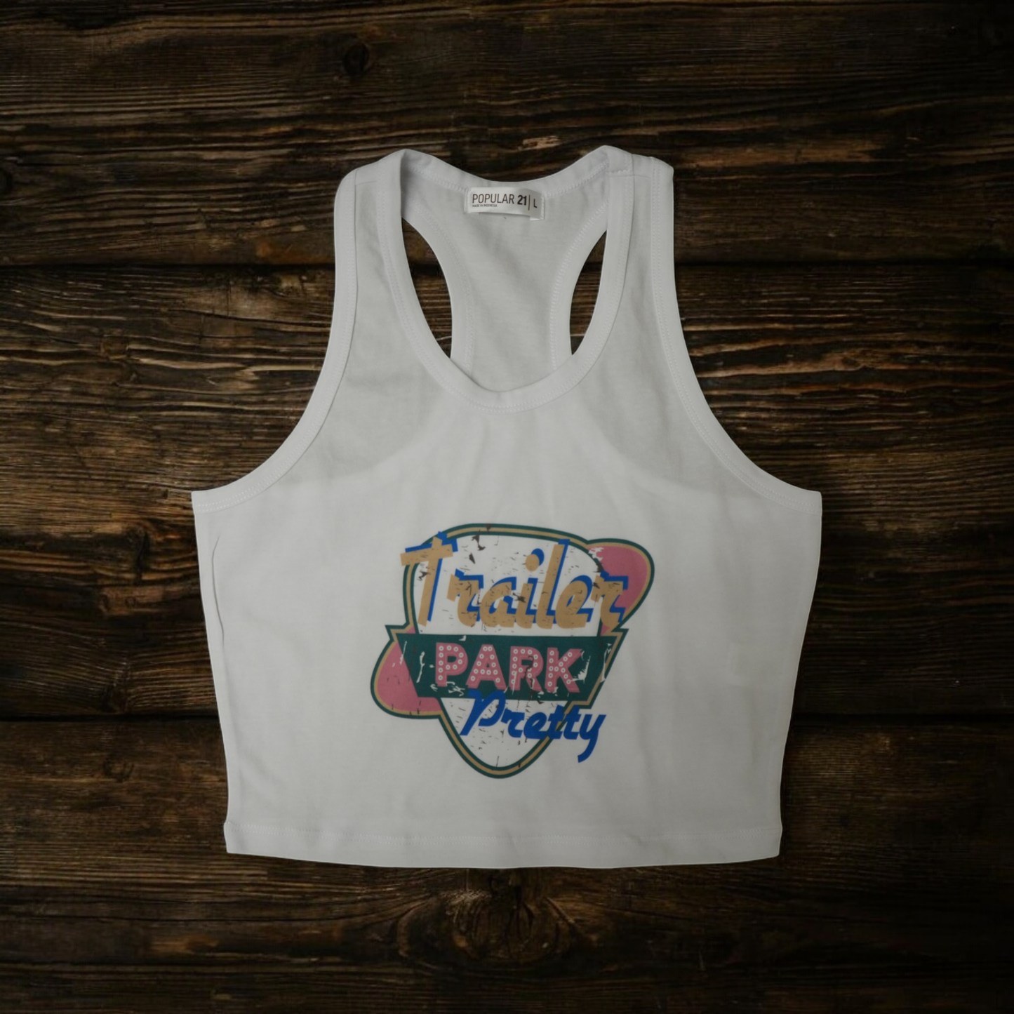 Trailer Park Pretty Crop Tank
