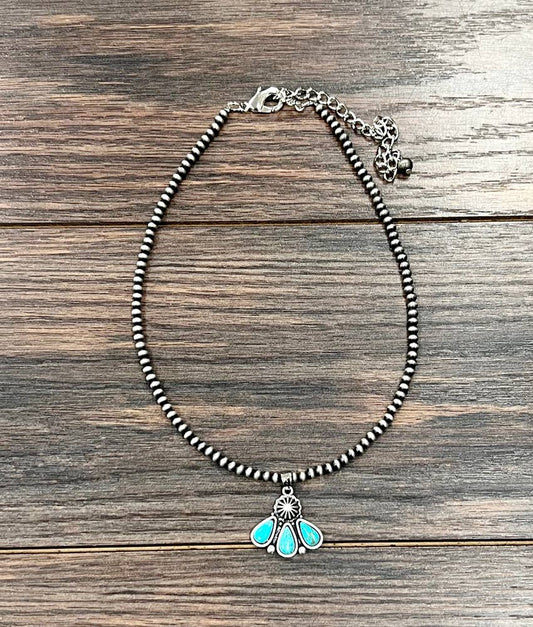 739413, Handmade Navajo Turquoise Necklace