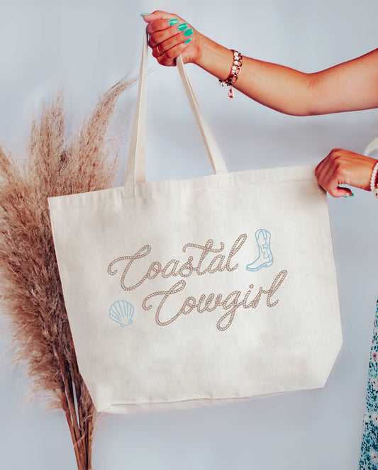Western Tote Bag, Coastal Cowgirl, Gift Shop Accessories
